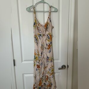 Ruched floral dress from Parker. Size 10 fits like a Medium